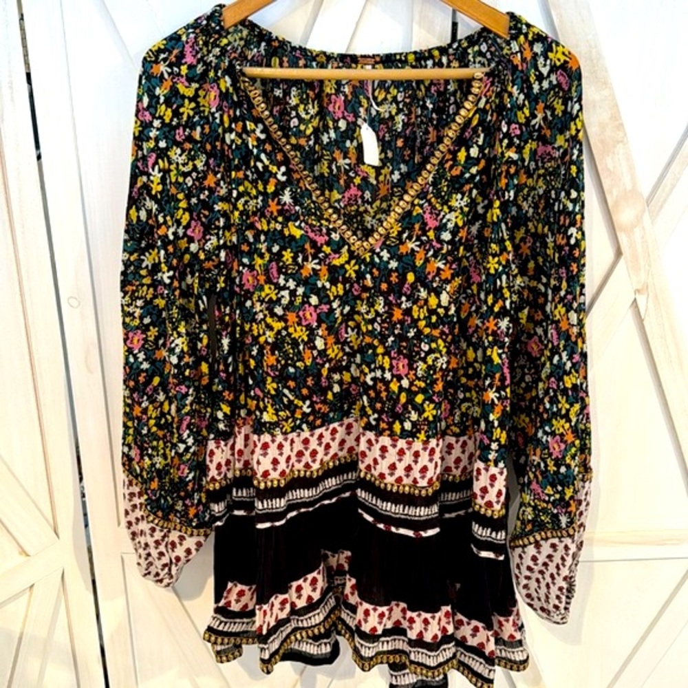 Free People Swing Floral Tiered Dress